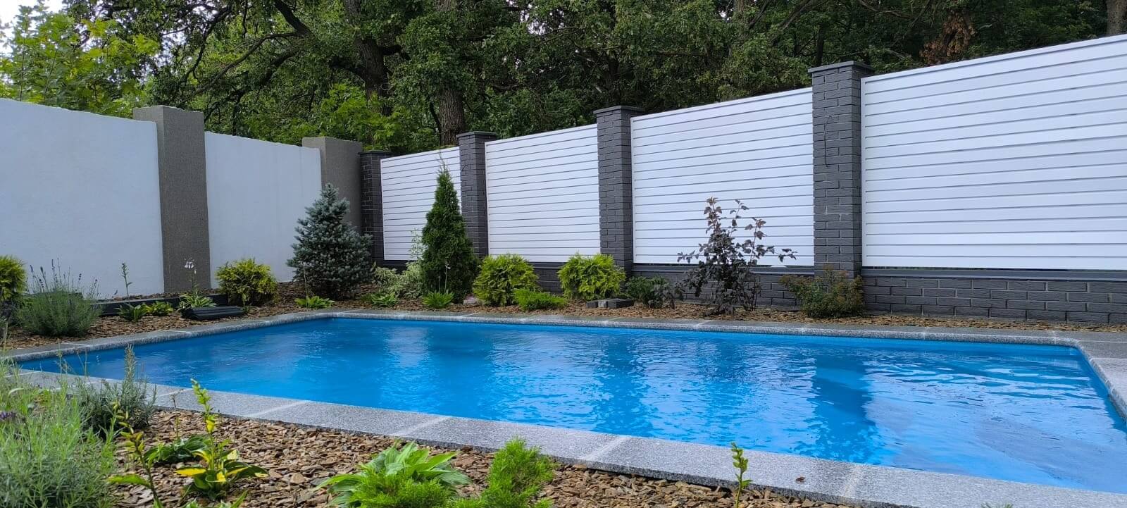 Забор-жалюзи из ламелей Хай-Тек 54м RAL9003 Белый фото 4 в Кстово