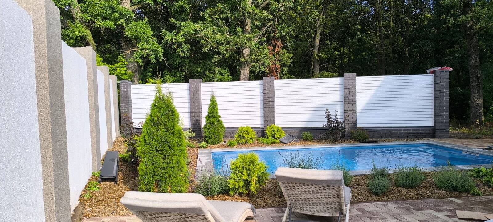 Забор-жалюзи из ламелей Хай-Тек 54м RAL9003 Белый фото 1 в Кстово