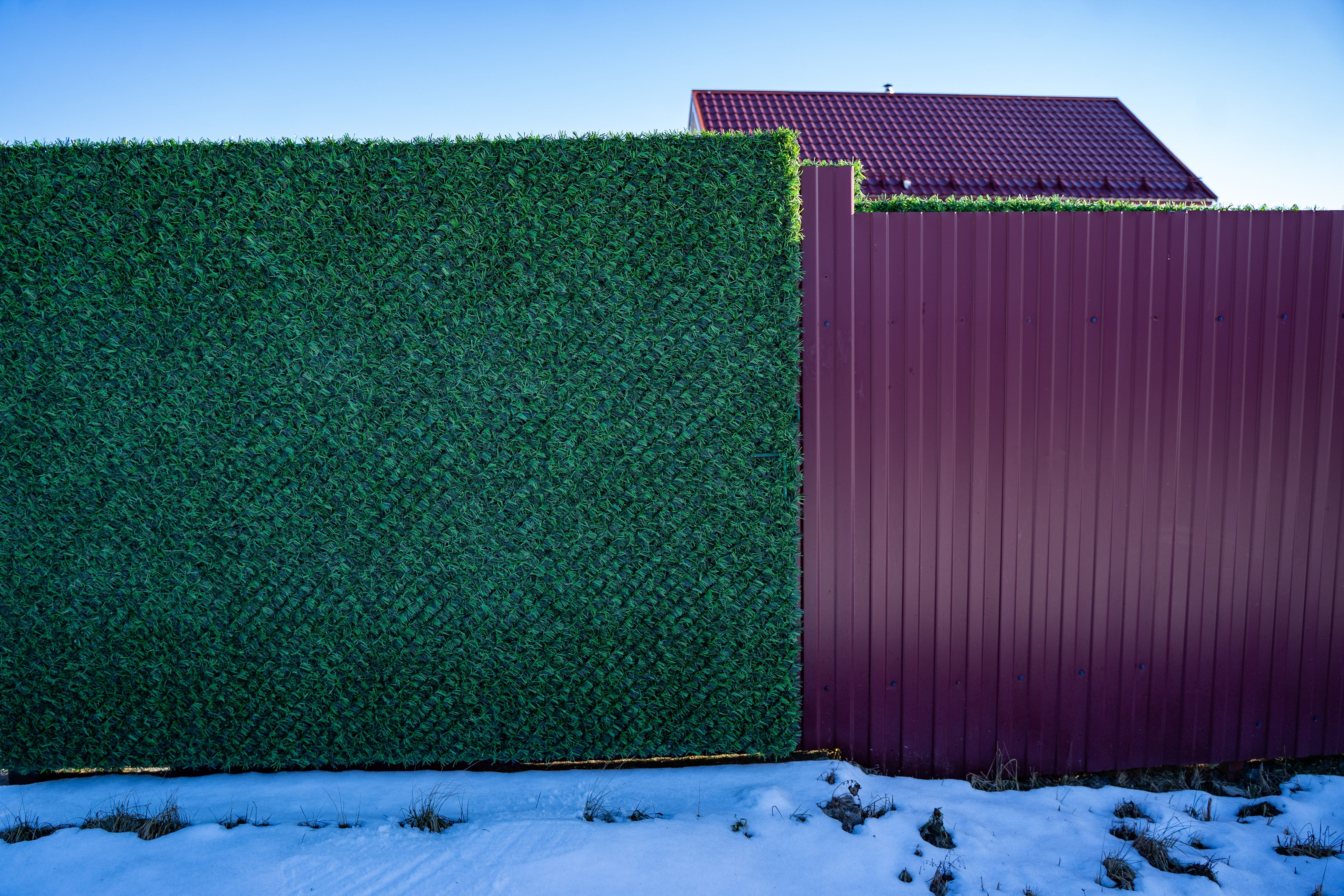 Вечнозеленый забор Grass Fence рулон 2м фото 2 в Кстово