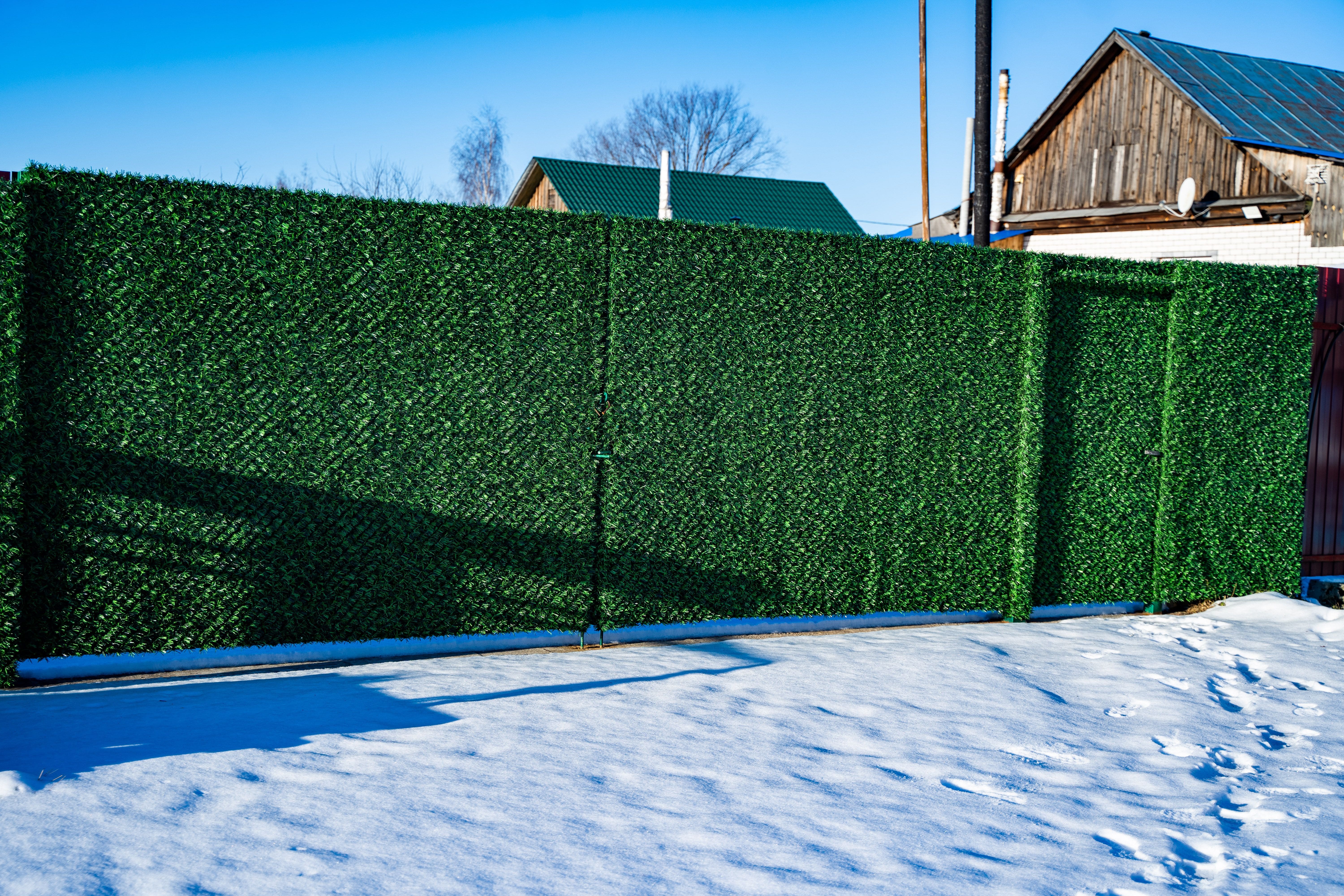 Вечнозеленый забор Grass Fence рулон 2м фото 4 в Кстово